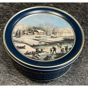 Schwan’s Currier & Ives Limited Holiday Ed. Tin Christmas 1999 “Winter Morning”